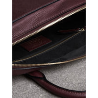 Attaché-case à motif House check en cuir - Wine