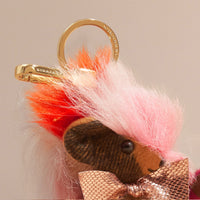 Bijou porte-clés Thomas Bear en cachemire - Ash Rose