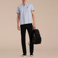 Polo à motif check - Bright Sky Blue