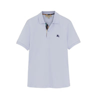 Polo à motif check - Bright Sky Blue