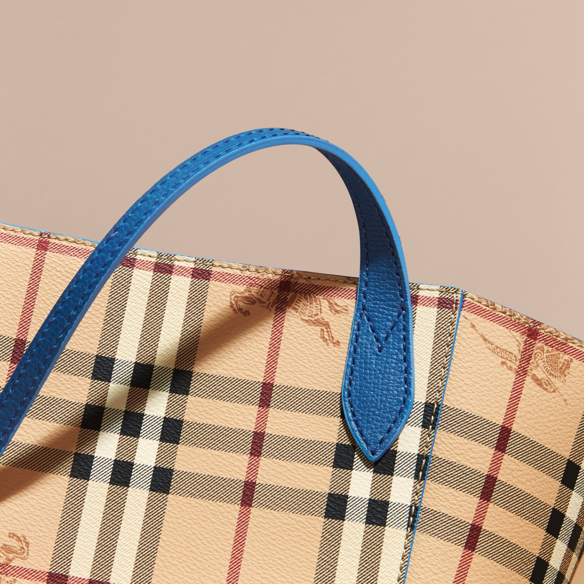 Petit sac The Canter à motif Haymarket check - Mineral Blue