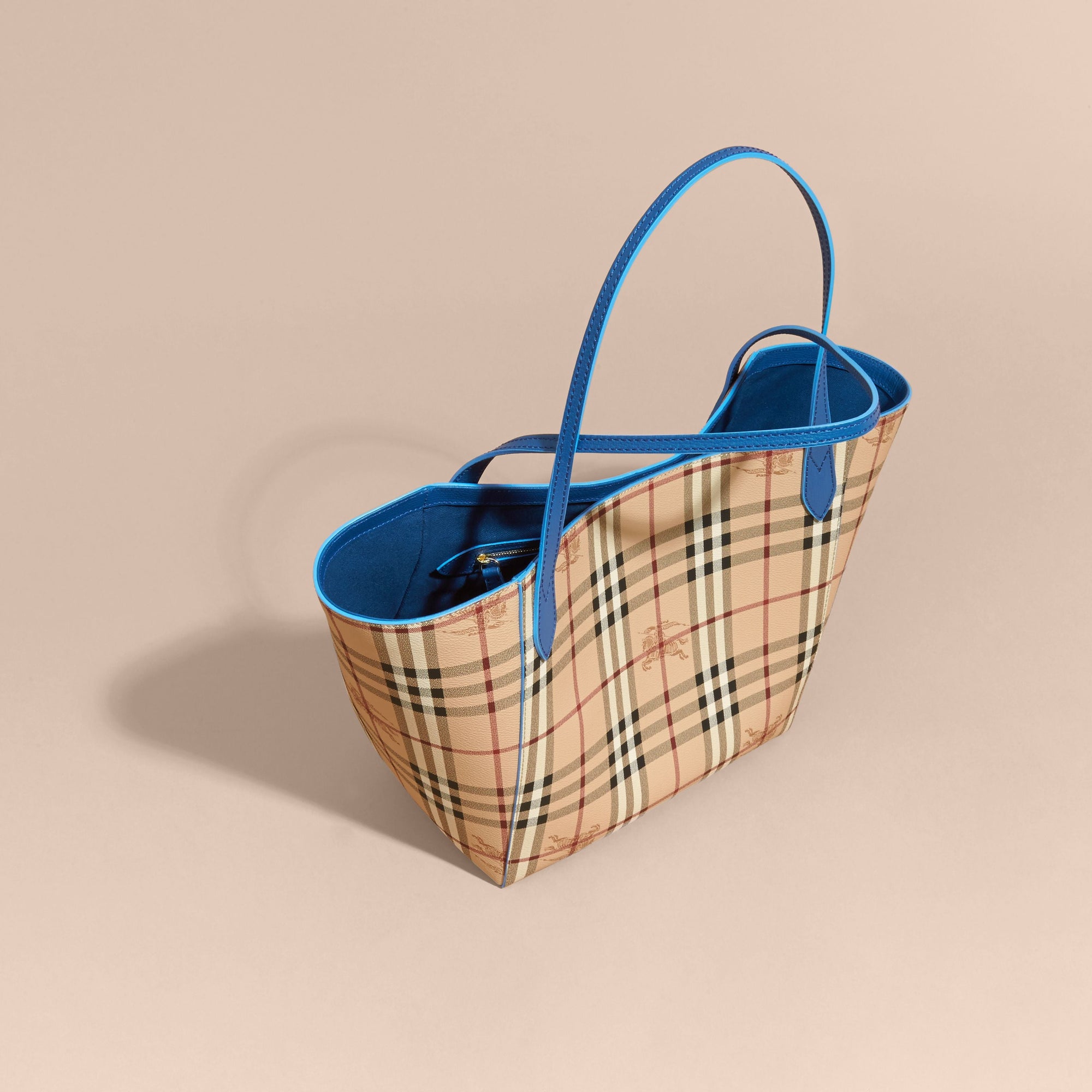 Petit sac The Canter à motif Haymarket check - Mineral Blue