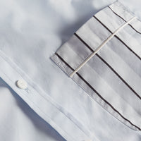 Chemise à poche à rayures façon pyjama - Pale Sky Blue