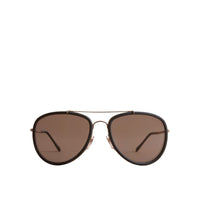 Lunettes de soleil aviateur à motif check - Black
