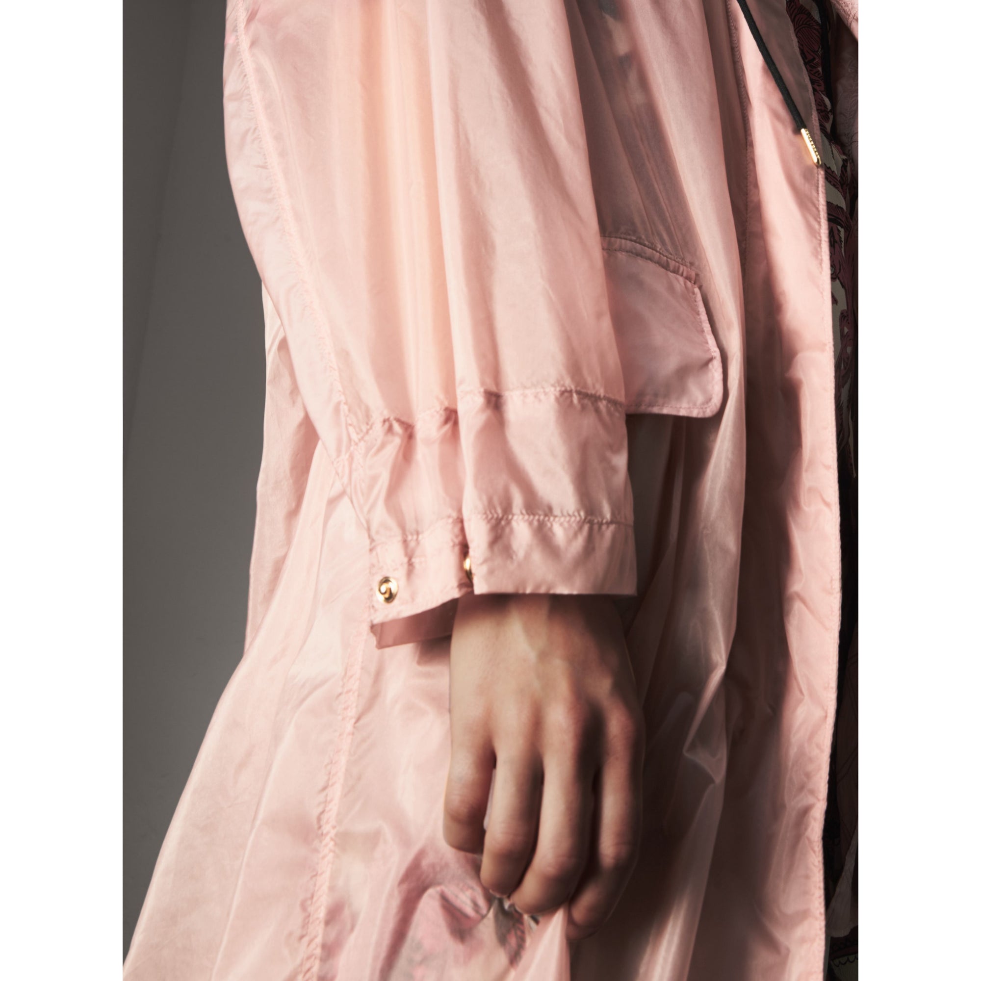 Parka oversize légère avec capuche - Ash Rose