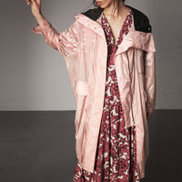 Parka oversize légère avec capuche - Ash Rose