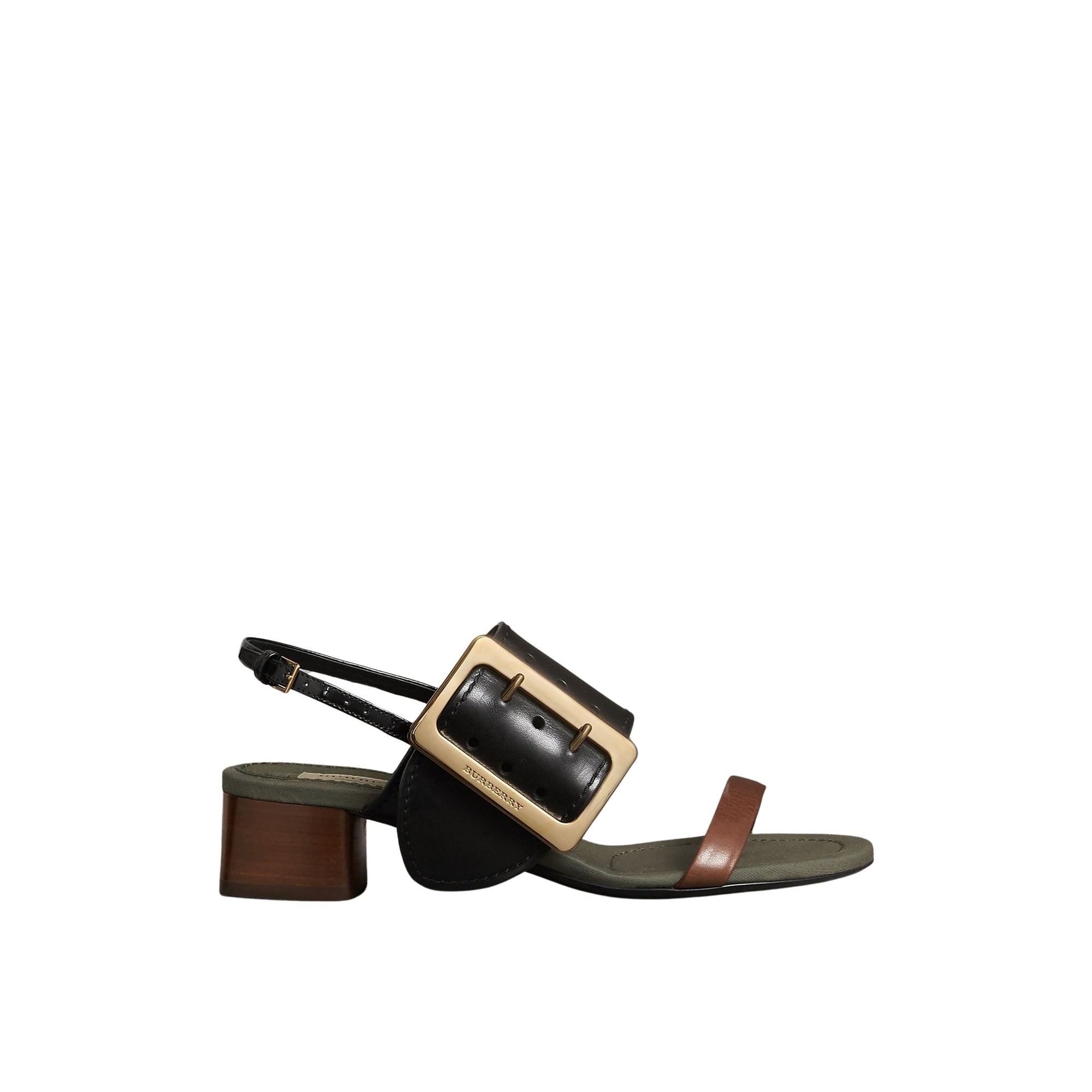 Sandales à talons en cuir - Black