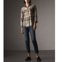 Chemise en coton à motif check - Chino