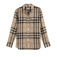 Chemise en coton à motif check - Chino