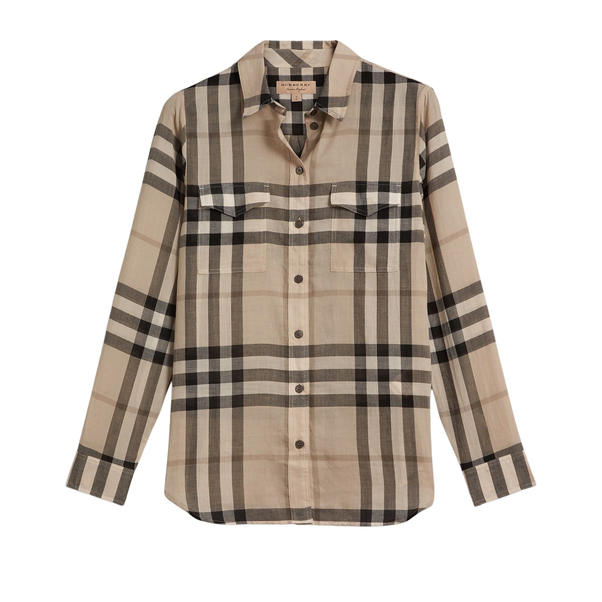 Chemise en coton à motif check - Chino