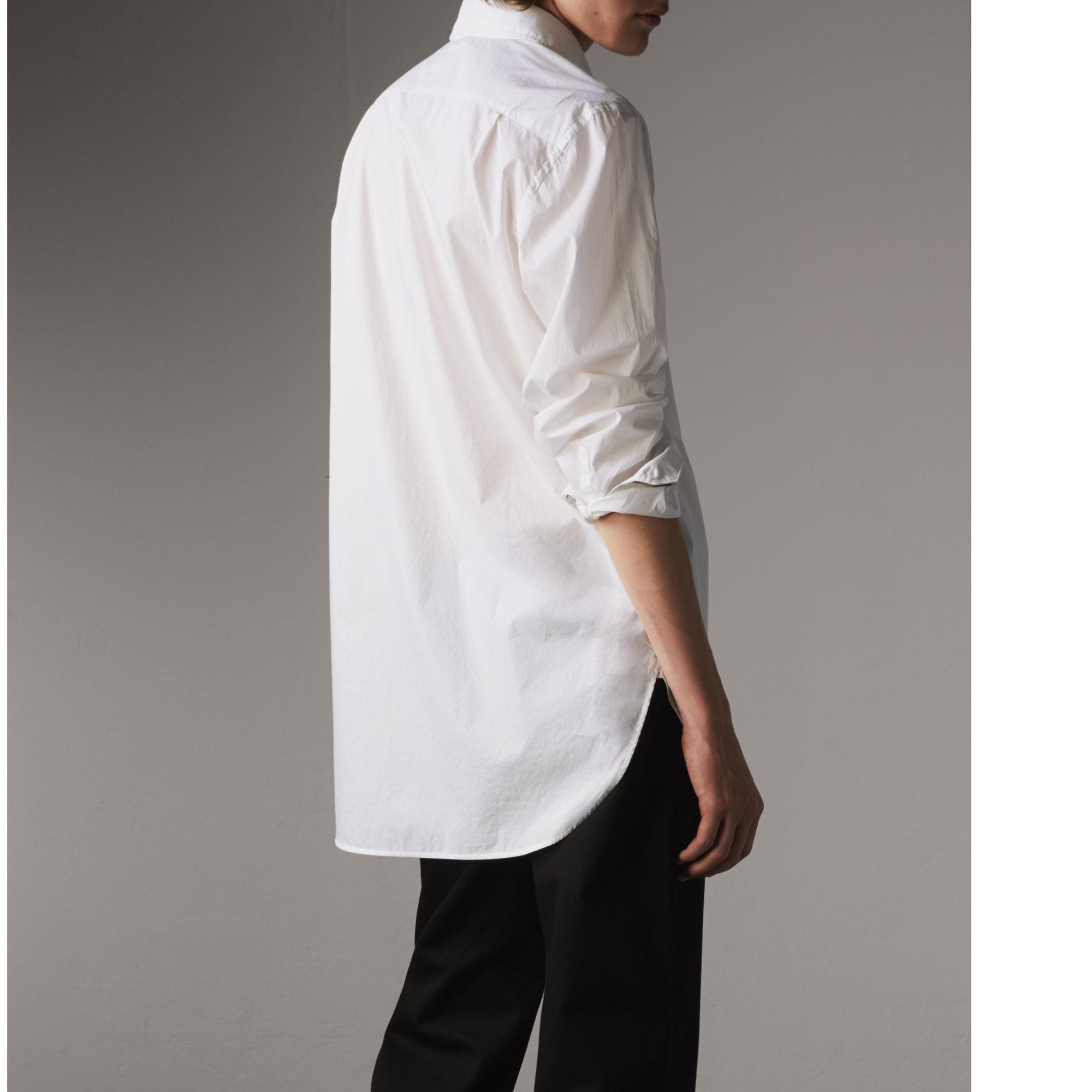 Chemise en popeline de coton - White