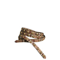 Ceinture double tour cloutée en tissu Haymarket check - Haymarket