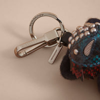 Porte-clés Teddy-bear en cachemire - Navy