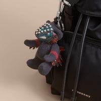 Porte-clés Teddy-bear en cachemire - Navy