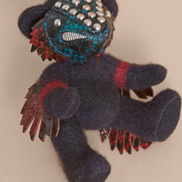 Porte-clés Teddy-bear en cachemire - Navy