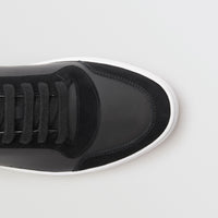 Sneakers en cuir et tissu à motif House check - Black