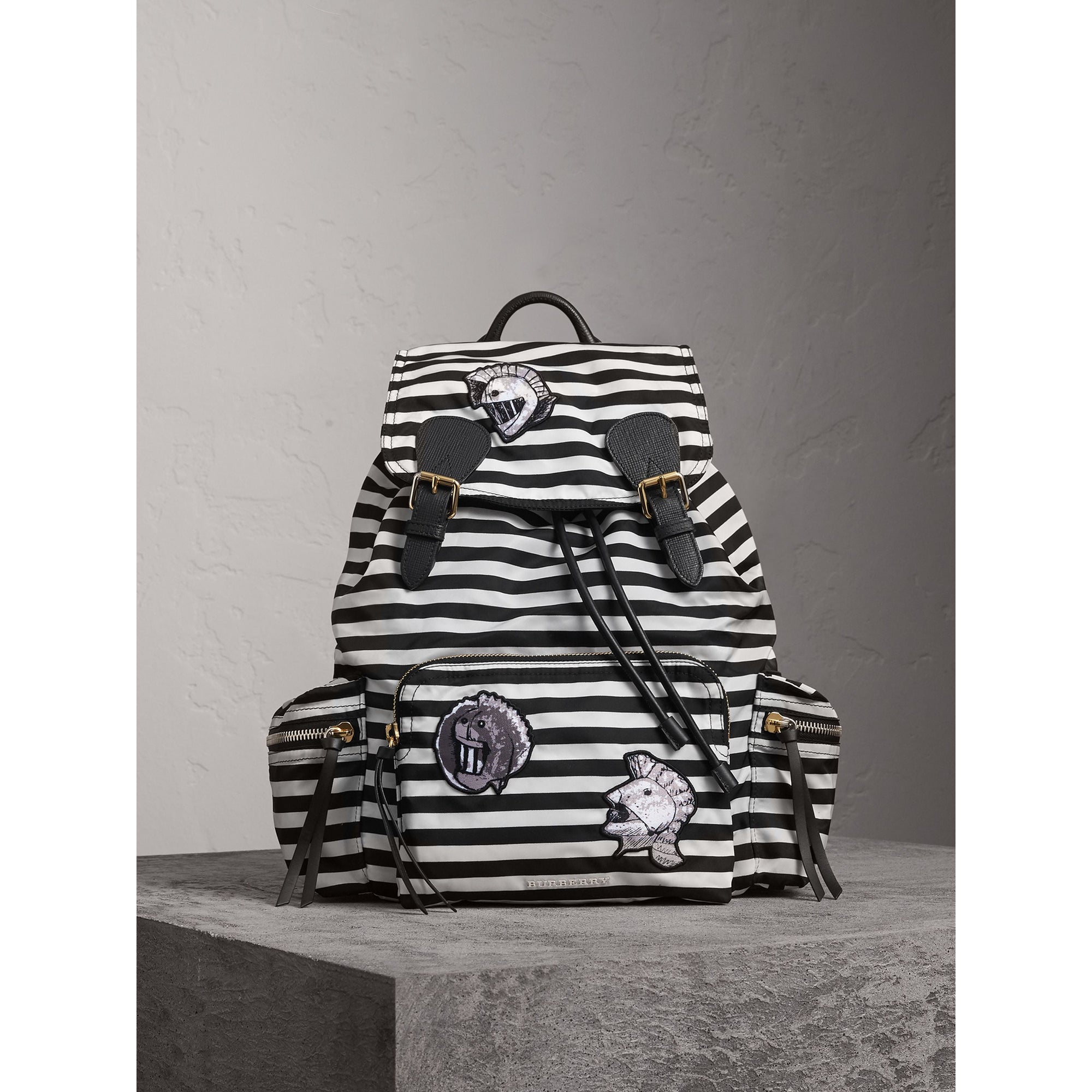 Sac The Rucksack medium - Black & White