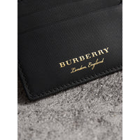 Porte-cartes en cuir trench - Black