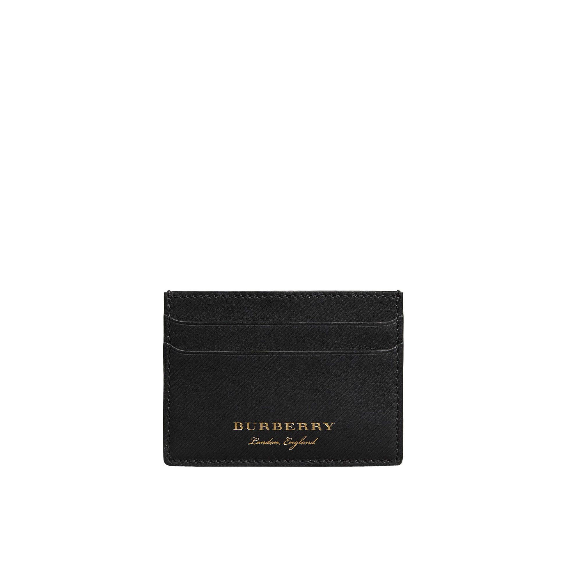 Porte-cartes en cuir trench - Black