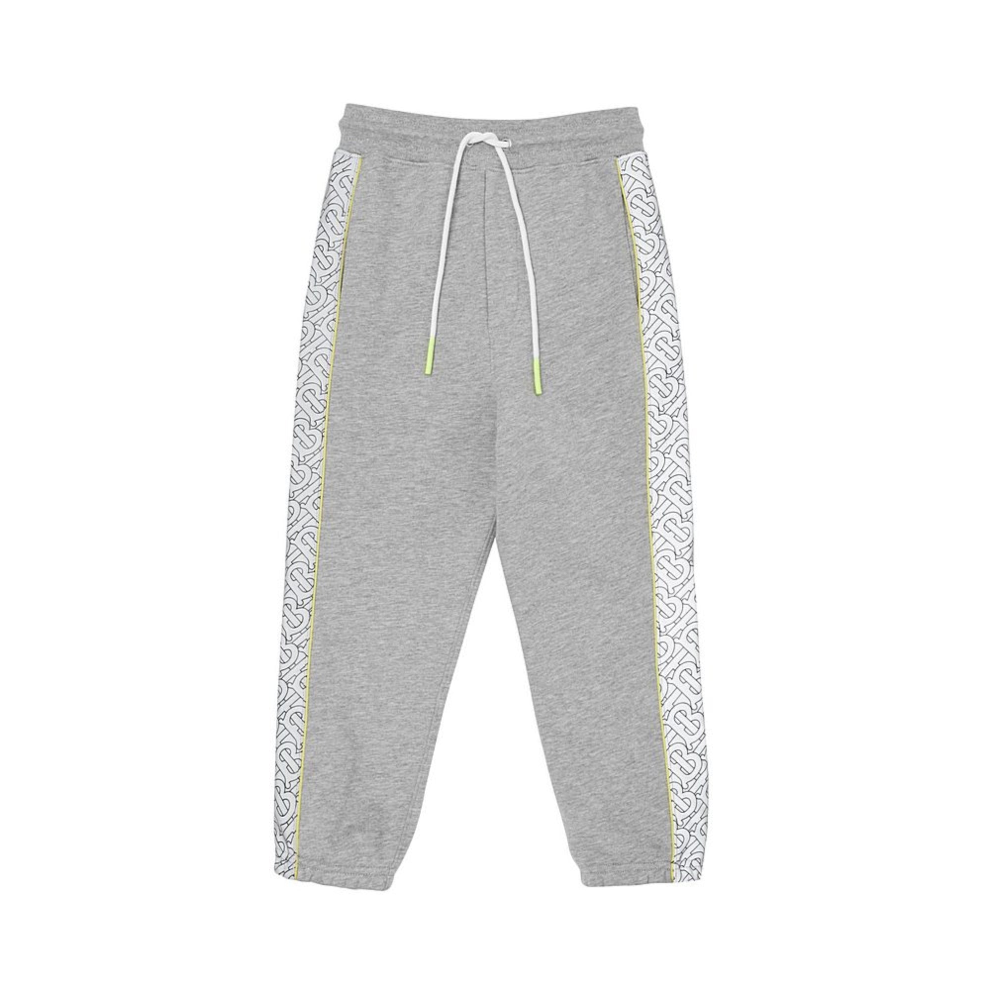 Pantalon de survêtement en coton Monogram - Grey Melange