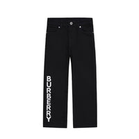 Jean en denim japonais avec logo - Black