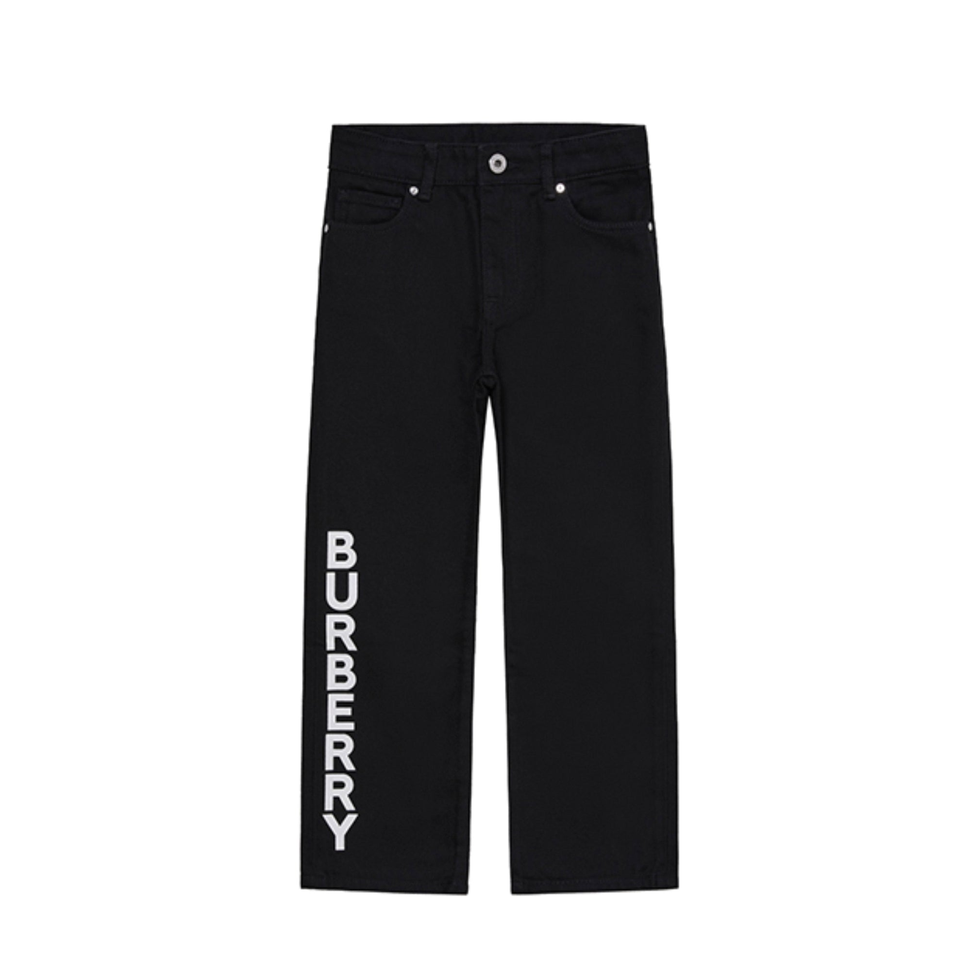 Jean en denim japonais avec logo - Black