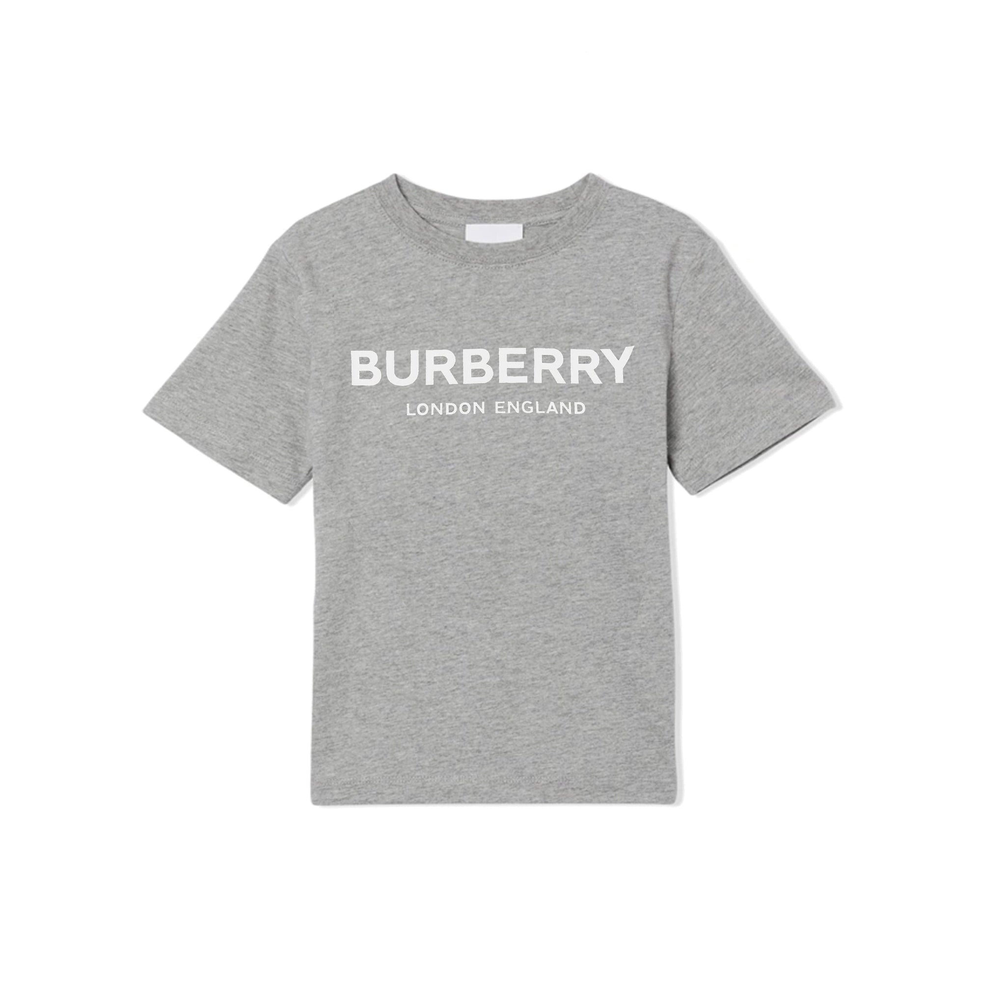 T-shirt enfant en coton avec logo - Grey Melange