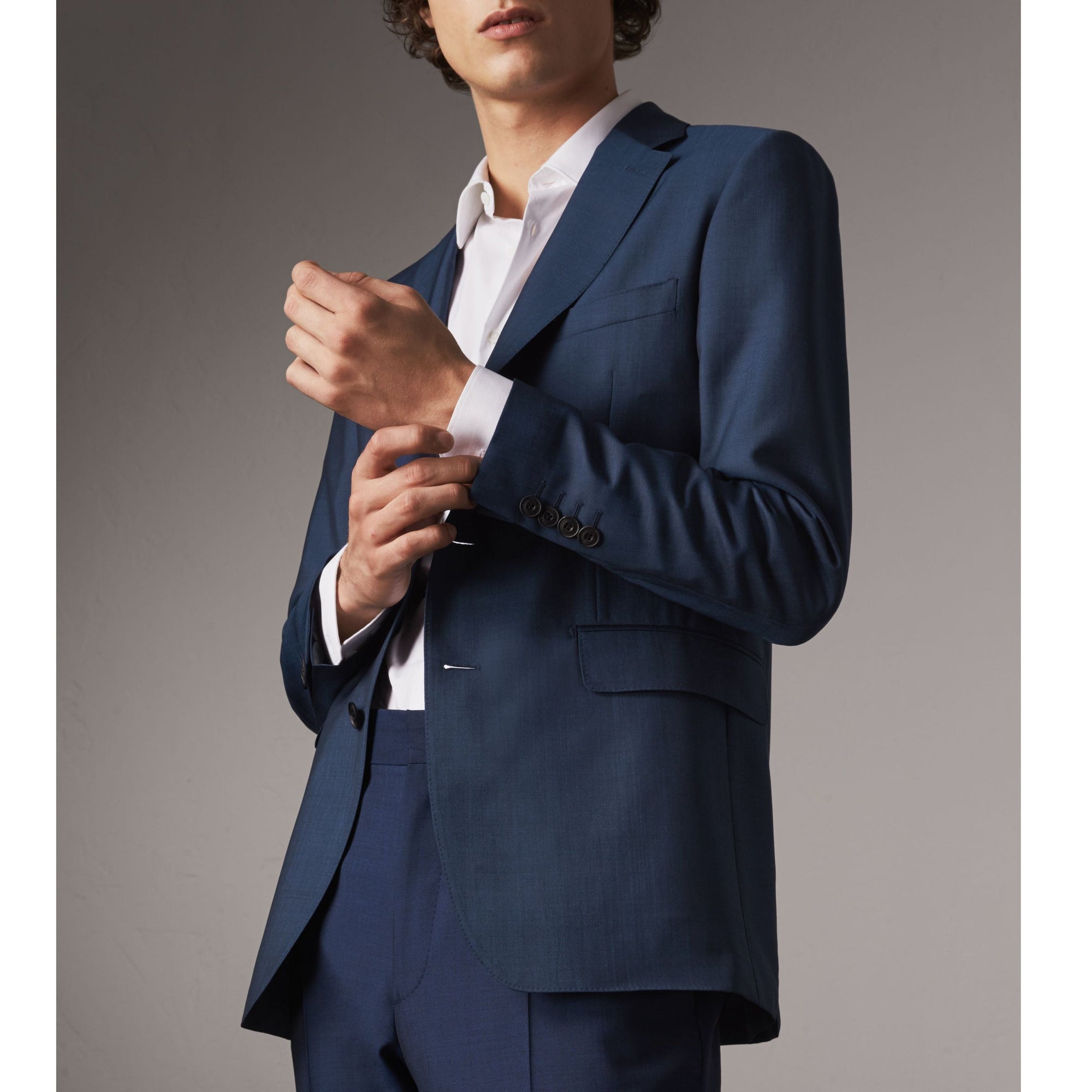 Costume de coupe Soho en laine et mohair - Bright Navy