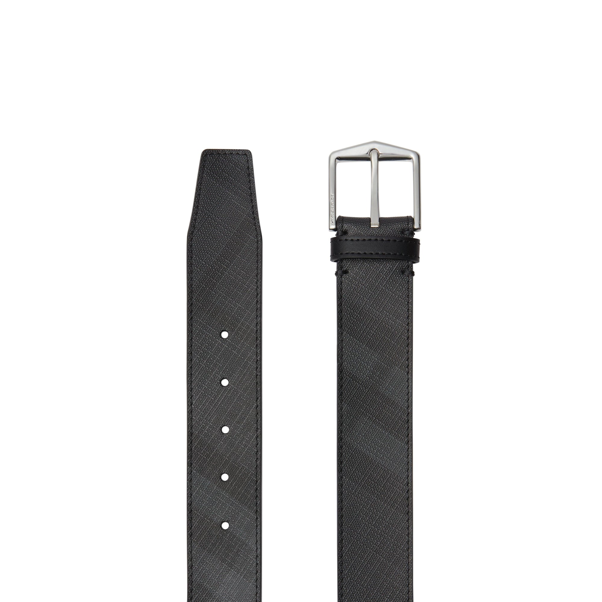 Ceinture à motif London check - Charcoal & Black