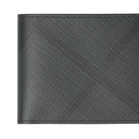 Portefeuille à rabat et motif London check - Charcoal & Black