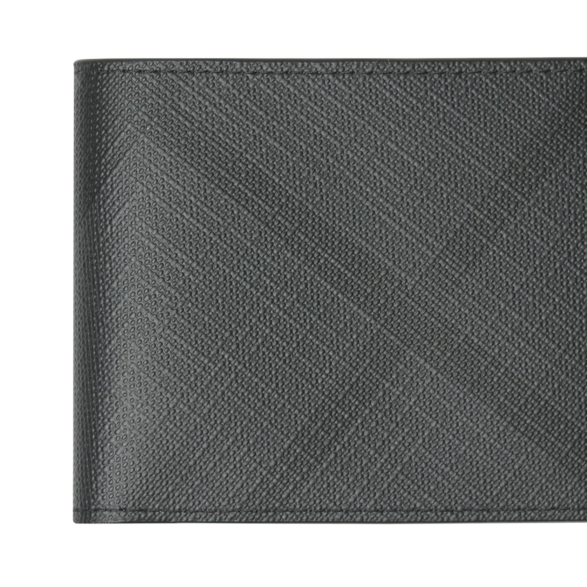 Portefeuille à rabat et motif London check - Charcoal & Black