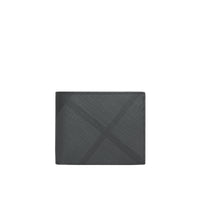 Portefeuille à rabat et motif London check - Charcoal & Black