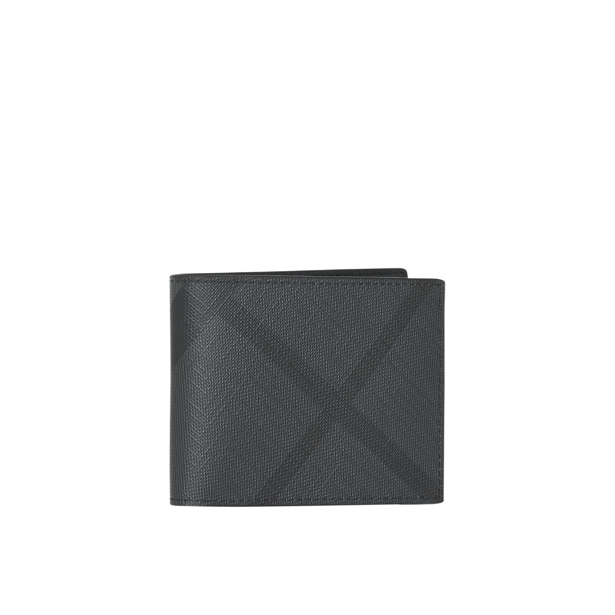 Portefeuille à rabat et motif London check - Charcoal & Black