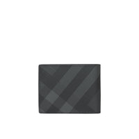 Portefeuille à rabat et motif London check - Charcoal & Black