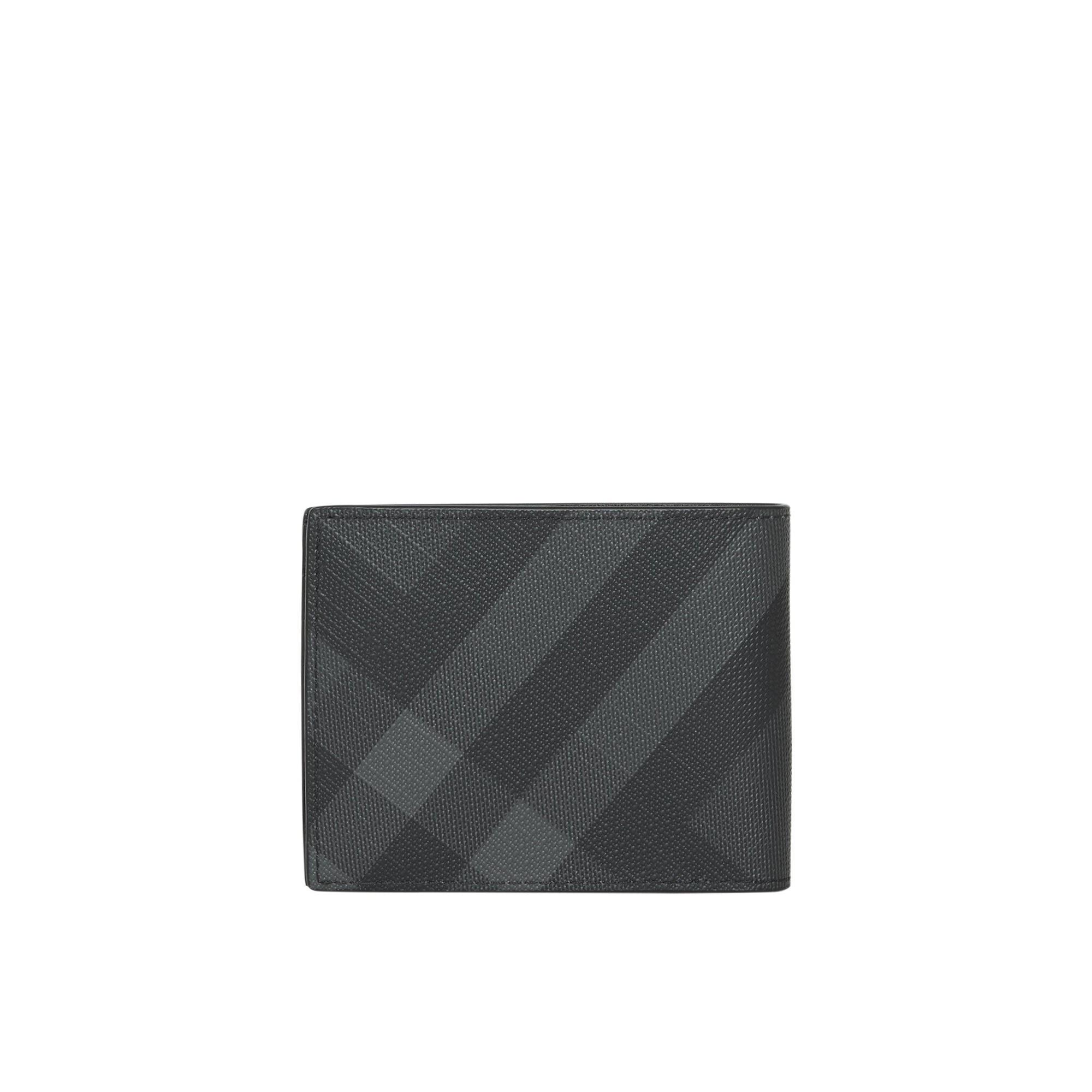 Portefeuille à rabat et motif London check - Charcoal & Black