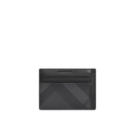 Porte-cartes à motif London check - Charcoal & Black