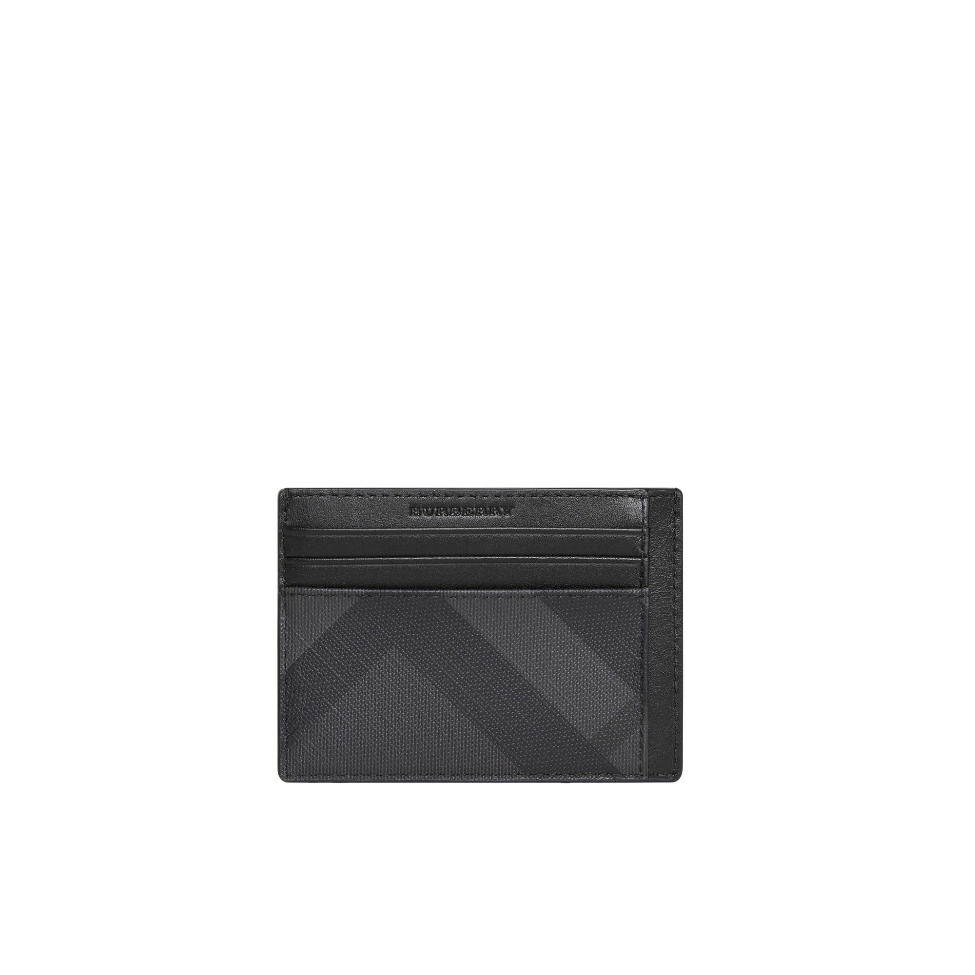 Porte-cartes à motif London check - Charcoal & Black