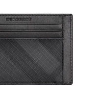 Porte-cartes à motif London check - Charcoal & Black