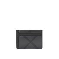 Porte-cartes à motif London check - Charcoal & Black