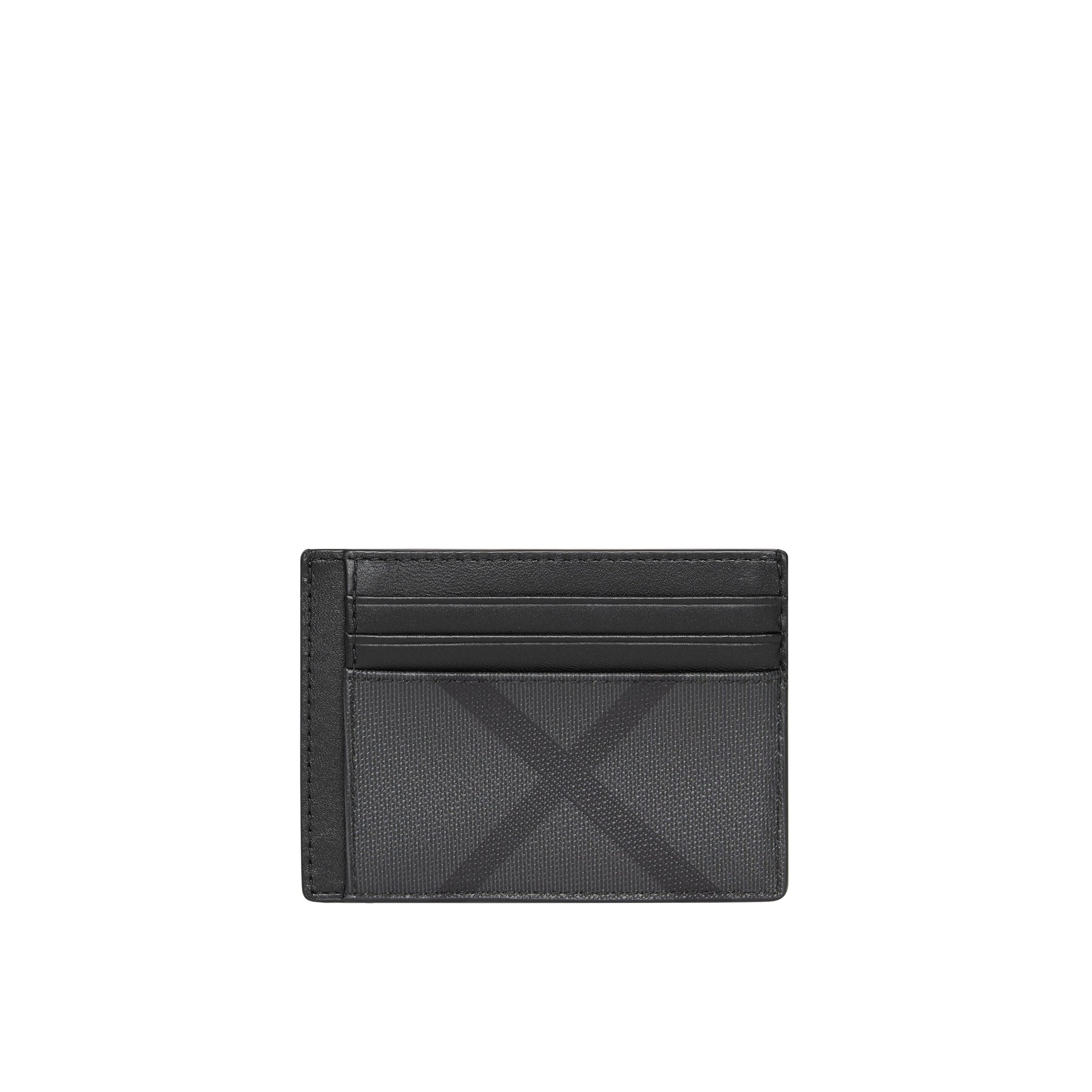 Porte-cartes à motif London check - Charcoal & Black