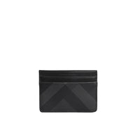 Porte-cartes à motif London check - Charcoal & Black