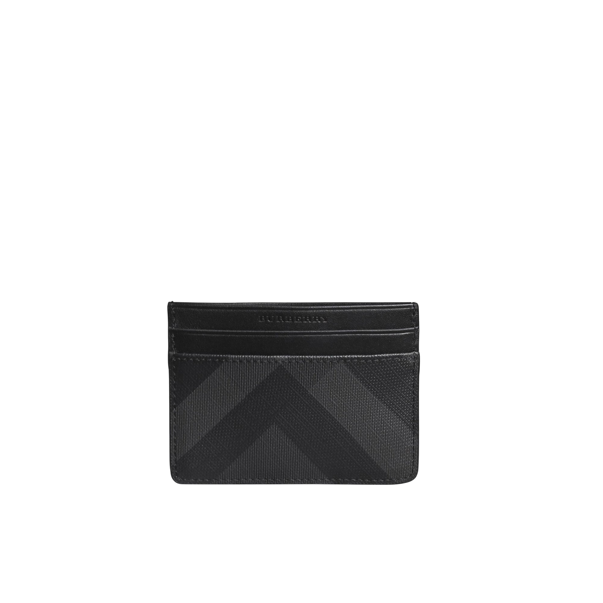 Porte-cartes à motif London check - Charcoal & Black