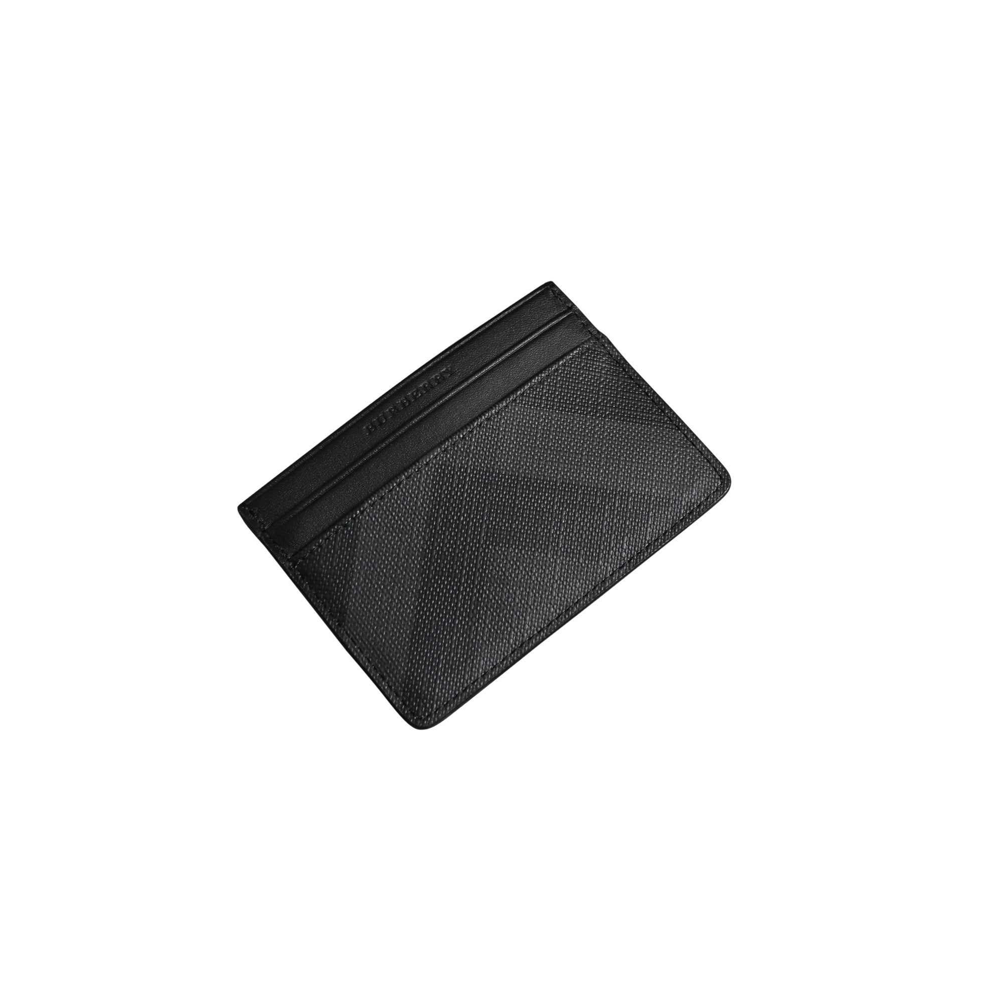 Porte-cartes à motif London check - Charcoal & Black