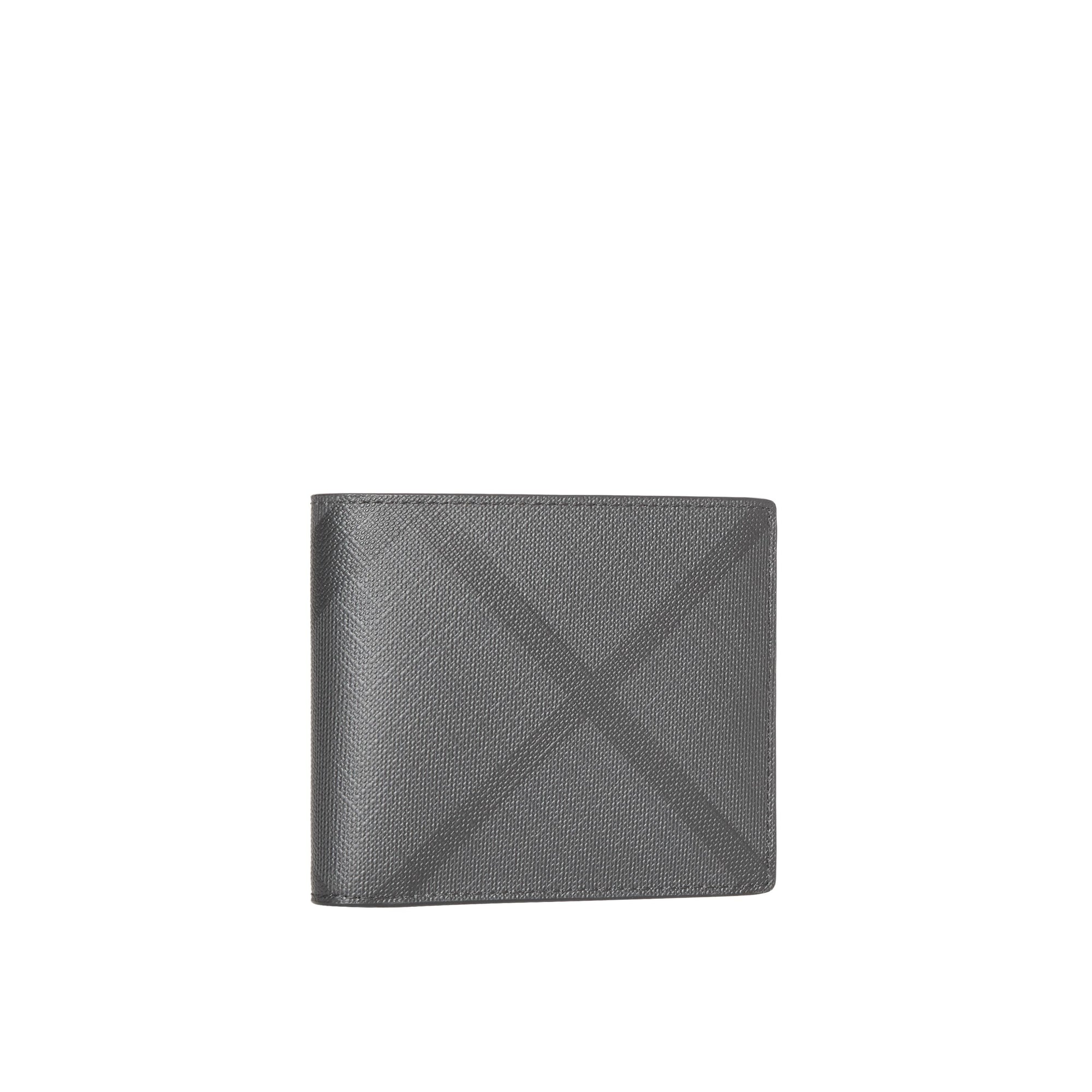 Portefeuille à rabat à motif London check - Charcoal & Black