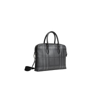 Sac The Barrow fin à motif London check - Charcoal & Black