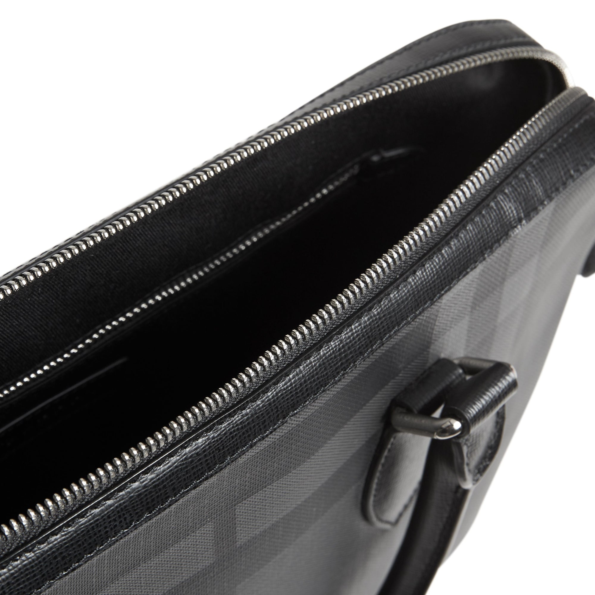 Sac The Barrow fin à motif London check - Charcoal & Black
