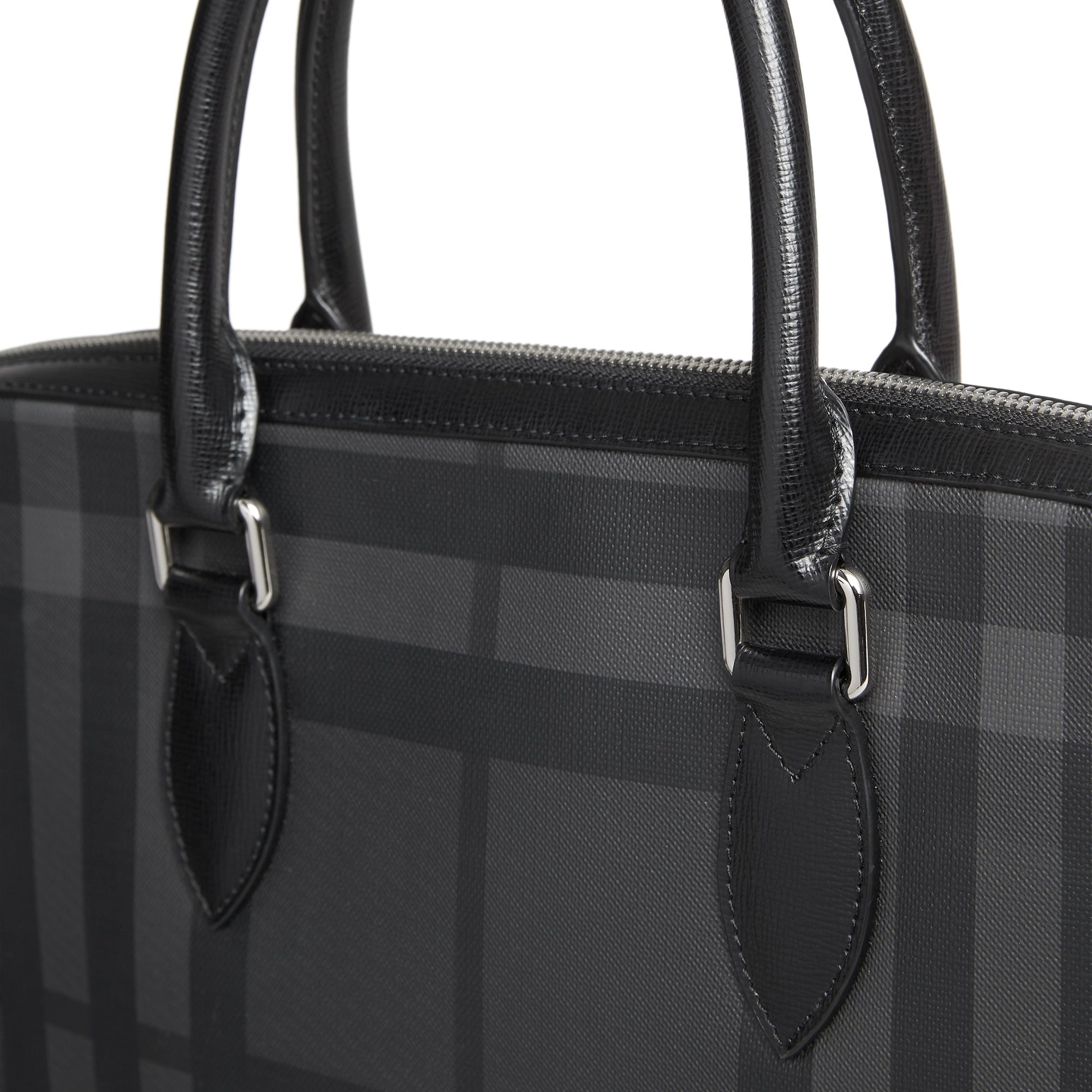 Sac The Barrow fin à motif London Check - Charcoal & Black