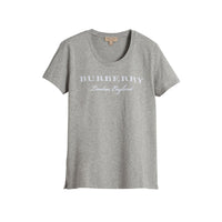 T-shirt en coton à imprimé - Pale Grey Melange