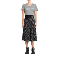 T-shirt en coton à imprimé - Pale Grey Melange