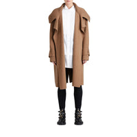 Gilet portefeuille en laine et cachemire - Camel